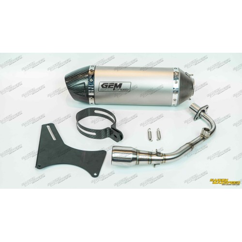 Pô GEM Speed EVO Silver Full System Vespa Sprint (chính hãng) Pô GEM Speed EVO Silver Full System Vespa Sprint (chính hãng)